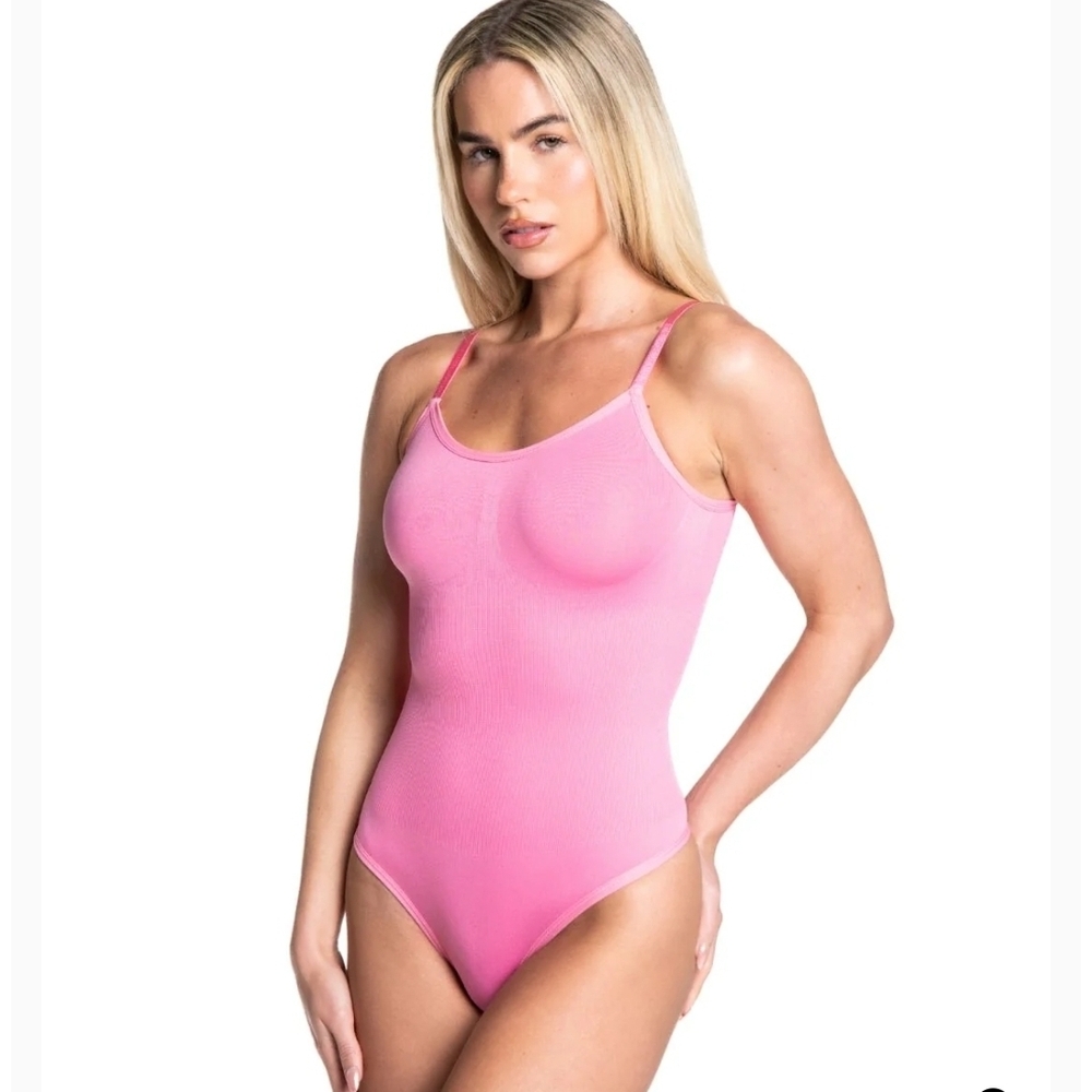 Seamless Pink Shapewear Bodysuit Heyshape Medium